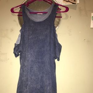 cute blue  tunic tank